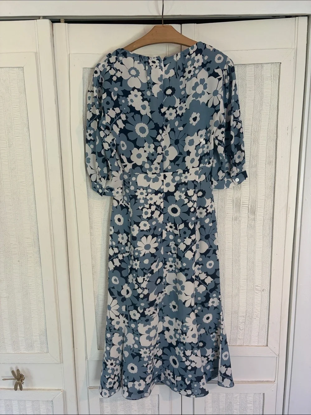 Michael Kors Collection Silk Georgette Floral Print Fit Flare Dress Sz 2